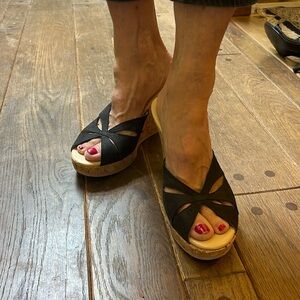 Women’s Michael Kors cork wedges size 9.5